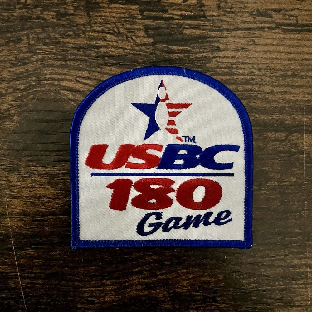 USBC 180 Game Bowling Patch Embroidered Award Patch